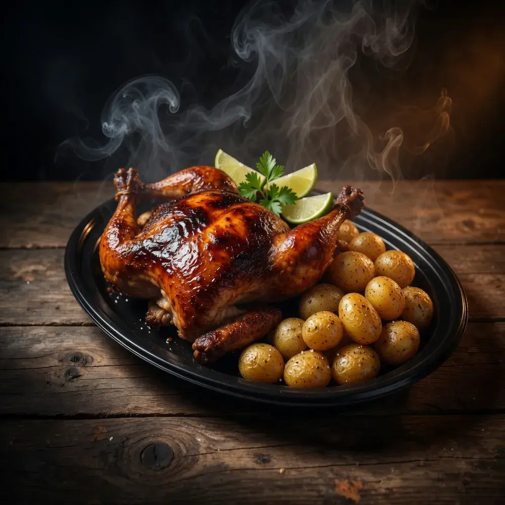 Pollo entero a la brasa